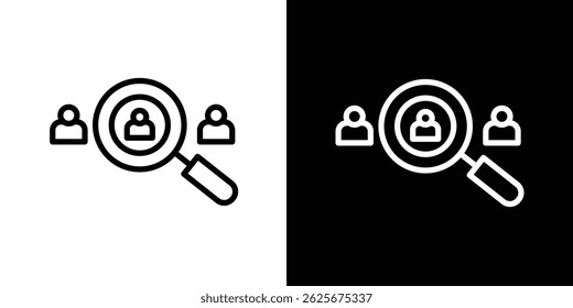 Icono de vacante de trabajo colección de Vector. ilustración de signo de Vector