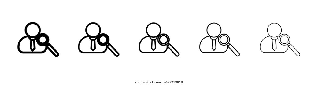 Icono de vacante de trabajo colección de Vector. EPS 10
