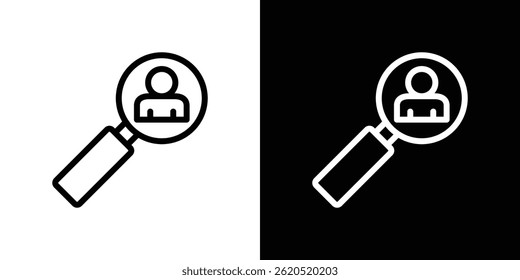 Job vacancy icon vector, illustration logo template in trendy style