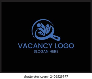 Design des Logos für offene Stellen, Symbol für die Jobsuche Logo-Design oder Logo-Design für Jobjäger