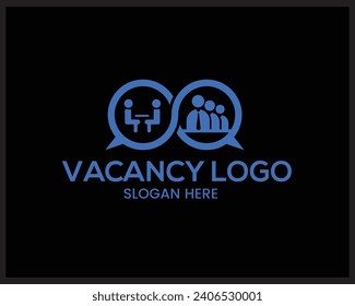 Design des Logos für offene Stellen, Symbol für die Jobsuche Logo-Design oder Logo-Design für Jobjäger