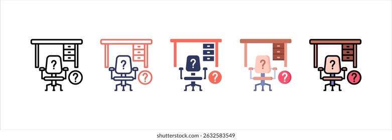 Job Vacancy Multi Style Icon Set