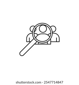 Job vacancy thin line vector icon