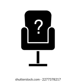 Icono vectorial de vacante de trabajo, ilustración vectorial plana para sitio web o aplicación móvil