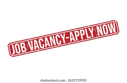 JOB VACANCY-APPLY NOW red rubber stamp vector design.
