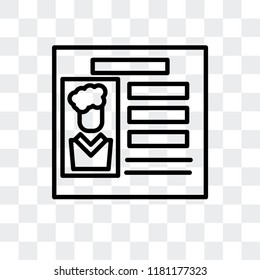 Job vector icon isolated on transparent background, Job logo concept