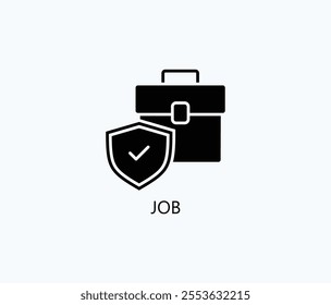 Job Vector, Icon Or Logo Sign Symbol Illustration
