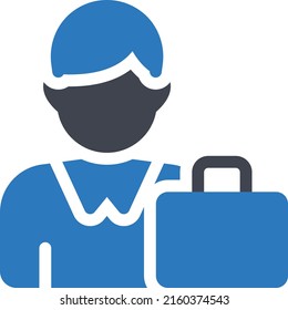 ilustración del vector de trabajo en un fondo transparente. Símbolos de calidad superior. Iconos vectoriales de glifos para diseño de conceptos y gráficos.