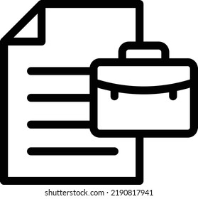 job Vector illustration on a transparent background.Premium quality symmbols.Stroke vector icons for concept and graphic design.