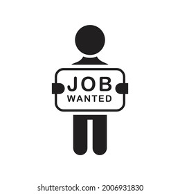 Job wanted icon design vector illustration