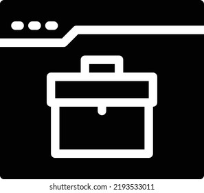job website Vector illustration on a transparent background.Premium quality symbols.Glyphs vector icon for concept and graphic design.