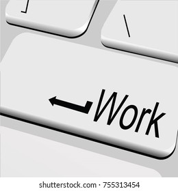 JOB, WORK, KEYBOARD VECTOR