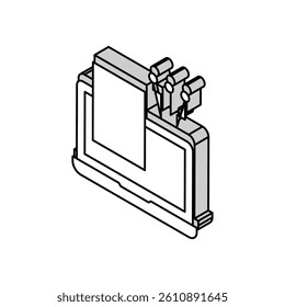 job working steps and tasks isometric icon vector. job working steps and tasks sign. isolated symbol illustration