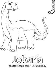 Jobaria Alphabet Dinosaur ABC Coloring Page J