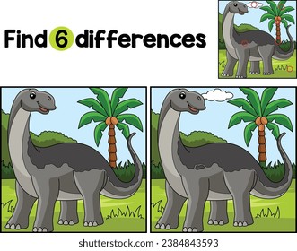 Jobaria Dinosaur Encuentra Las Diferencias