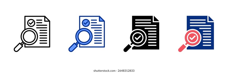 Jobdescription icon sheet multiple style collection