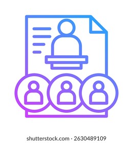 Jobfair Icon Element For Design