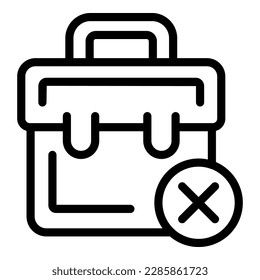 Jobless bag icon outline vector. Poverty people. Street person