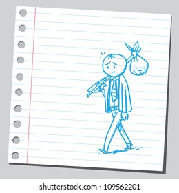 Jobless businessman