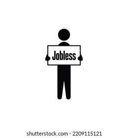 Jobless Man Icon Vector Graphics