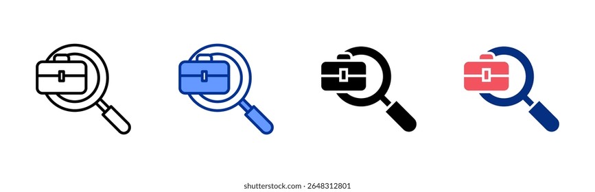 Jobmarket icon sheet multiple style collection