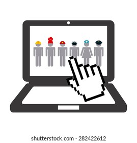 jobs concept design, vector illustration eps10 graphic 