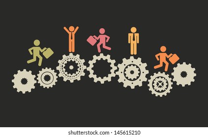 jobs design over black background vector illustration 