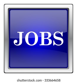 Jobs icon. Internet button on white background. EPS10 vector.
