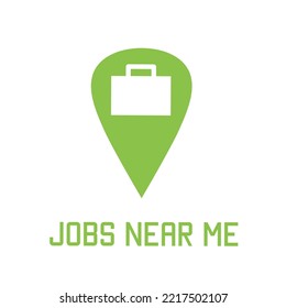 Jobs in der Nähe von mir Symbol Logo. Jobsymbol