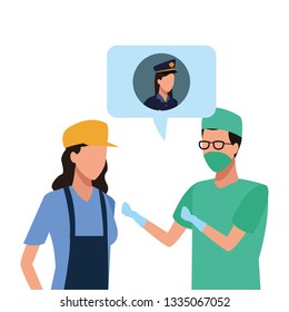 Jobs and professions workers