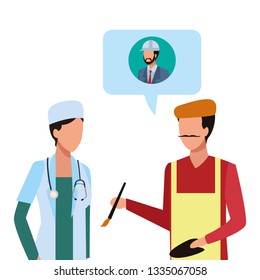 Jobs and professions workers