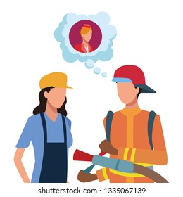 Jobs and professions workers
