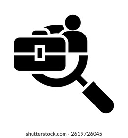 Jobsearch Icon Element For Design