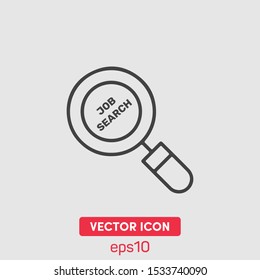 "Jobsearch" vector icon illustration. Ui/Ux. Premium quality.