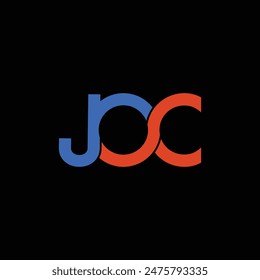 JOC Letter Initial Logo Design Template Vector Illustration