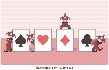 Jocker Of Gambling Card Art - Vector