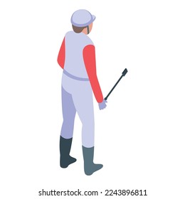 Jockey cloth icon isometric vector. Sport training. Animal horse