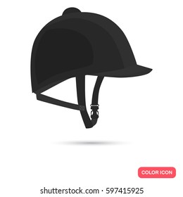 Jockey Hat Color Flat Icon For Web And Mobile Design