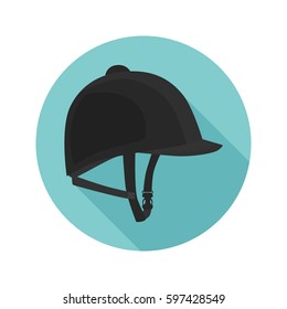 Jockey Hat Color Flat Icon For Web And Mobile Design