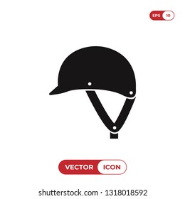 Jockey hat vector icon