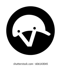 jockey helmet isolated icon vector illustration design