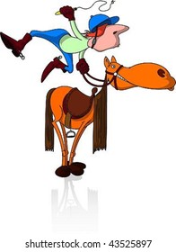 Jockey and horse