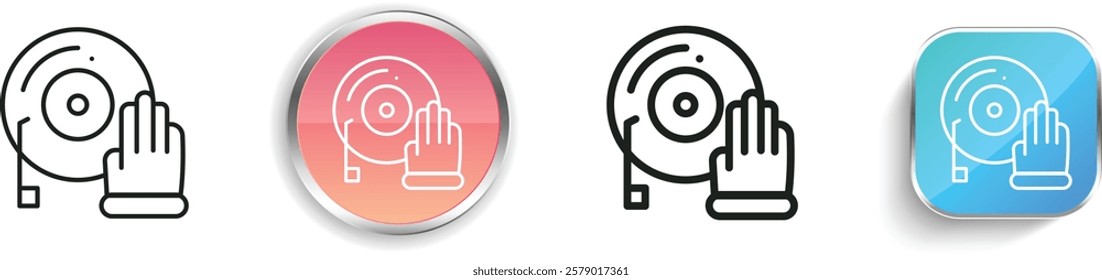jockey icon. Thin Linear, Regular and Button Style Design Isolated On White Background