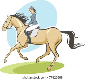 Jockey on a horse