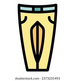 Jockey pants icon outline vector. Horse race. Sport derby color flat
