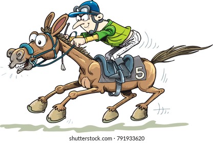 jockey riding a horse