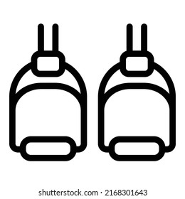 Jockey support icon outline vector. Derby betting. Horse race