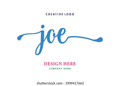 JOE lettering logo is simple, easy to understand and authoritative