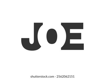 JOE logo design. Initial letter J O E bold font style for tech startups, consulting, corporate branding. Creative company name, headlines typography identity, trendy logotype. Vector illustration.