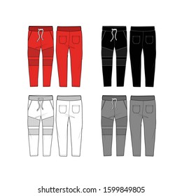 Jog Pants Editable Vector Templates